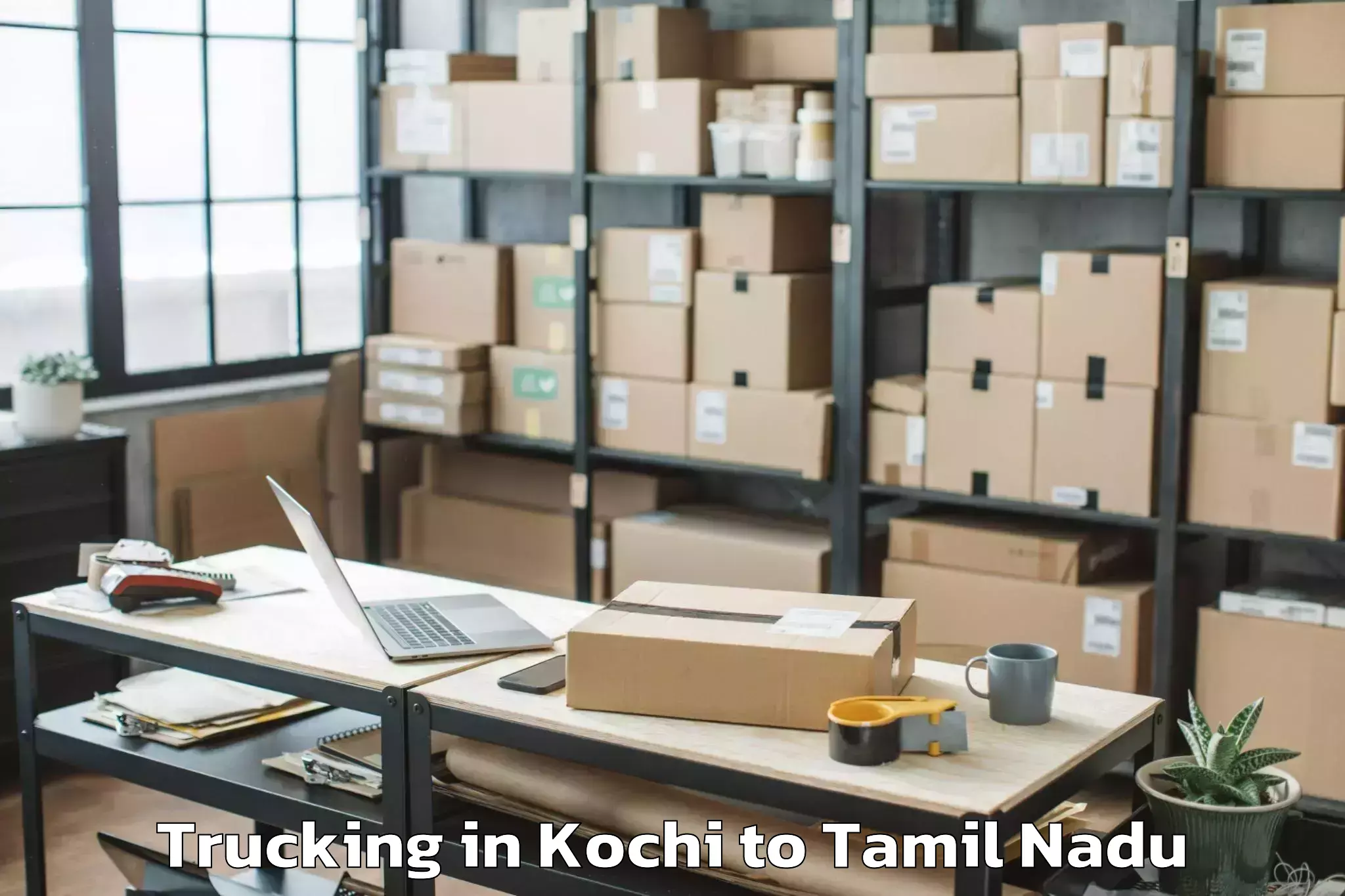 Quality Kochi to Kuzhithurai Trucking